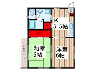 フレグランス根岸の物件間取画像